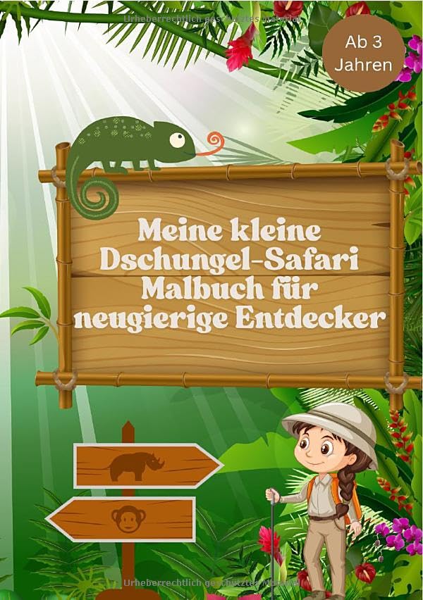 Meine kleine Dschungel- Safari: Malbuch für neugierige Entdecker Film, Art & Culture