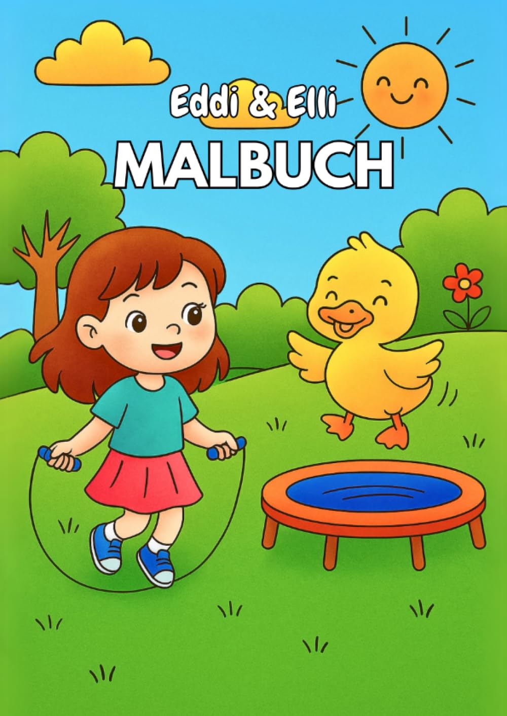 Malbuch - Eddi & Elli: Kinderbuch, Kinder-Beschäftigungsbuch, Vorschule, Kindergarten Pets