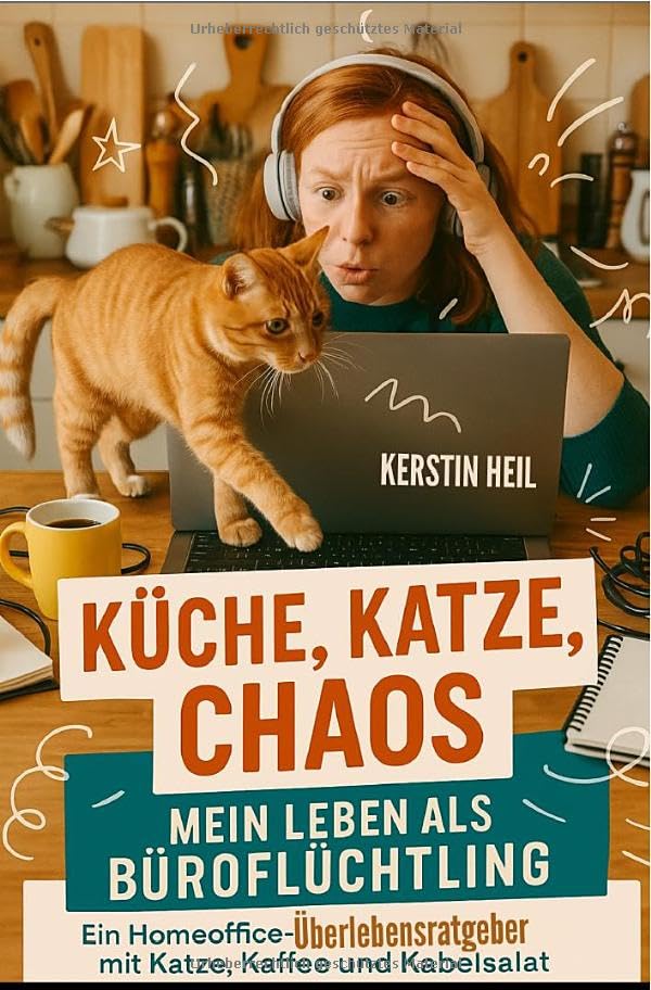 Küche, Katze, Chaos: Mein Leben als Büroflüchtling: Ein Homeoffice Überlebensratgeber mit Katze, Kaffee und Kabelsalat Business, Finance & Career