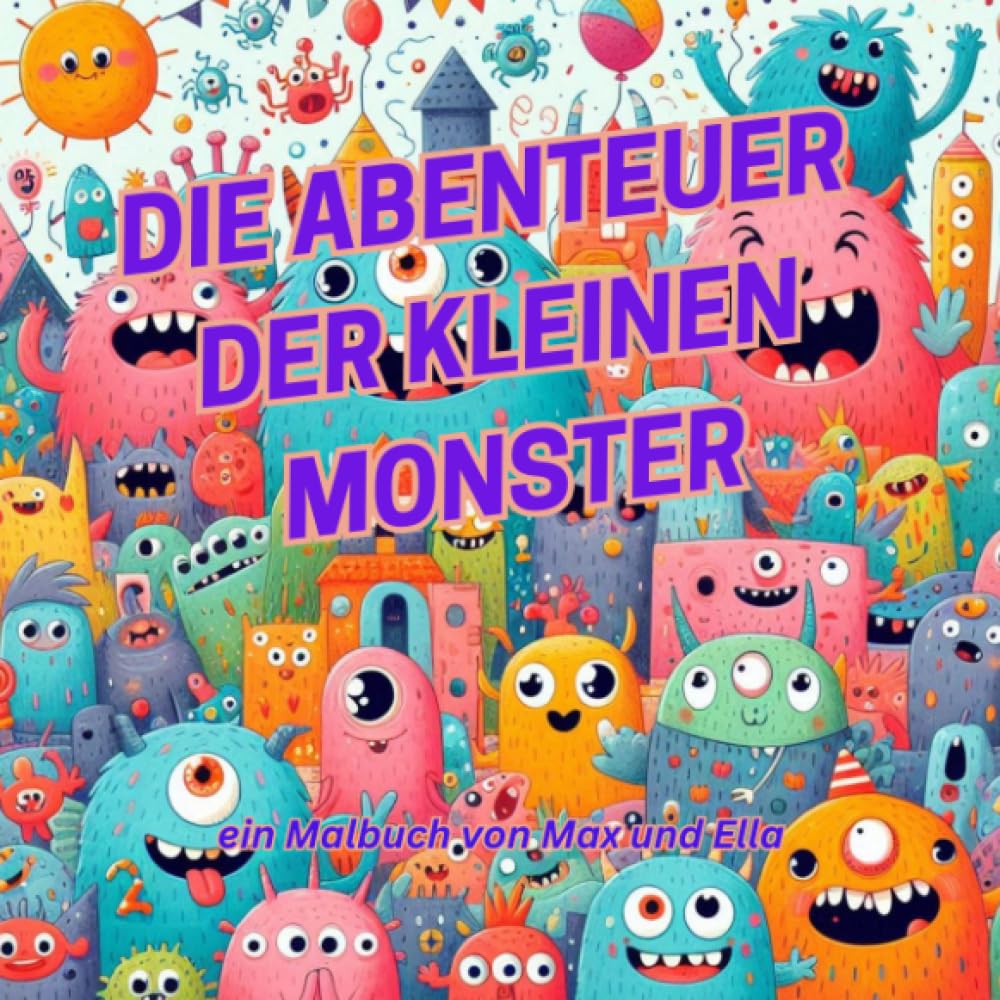 Die Abenteuer der kleinen Monster: ein Malbuch von Max und Ella Non-fiction