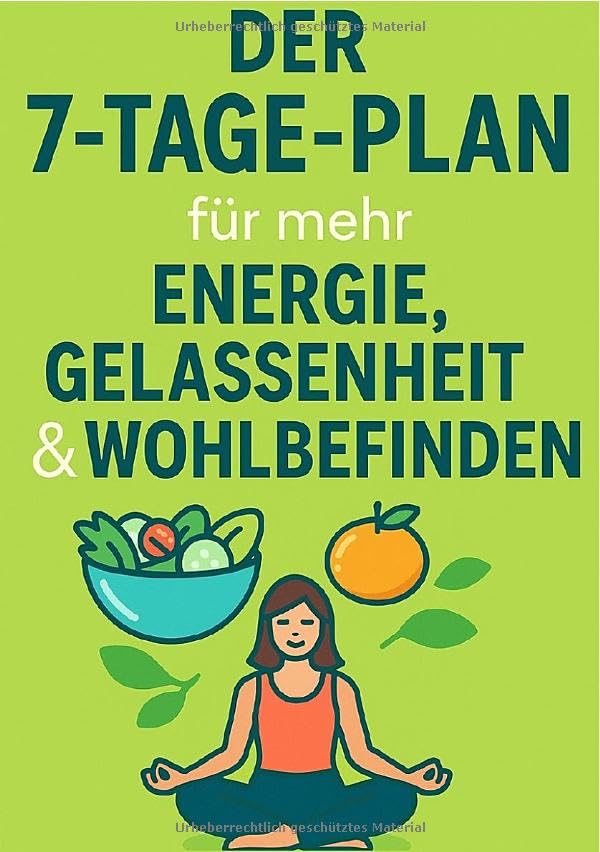 Der 7-Tage-Plan für mehr Energie, Gelassenheit & Wohlbefinden: Ein achtsamer Wochenplan für alle, die zwischen Meetings, Mails und Müdigkeit sich selbst wiederfinden wollen Living & Furnishing