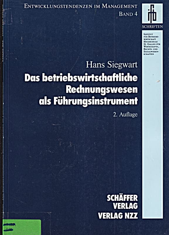 Das betriebswirtschaftliche Rechnungswesen als Führungsinstrument Business, Finance & Career