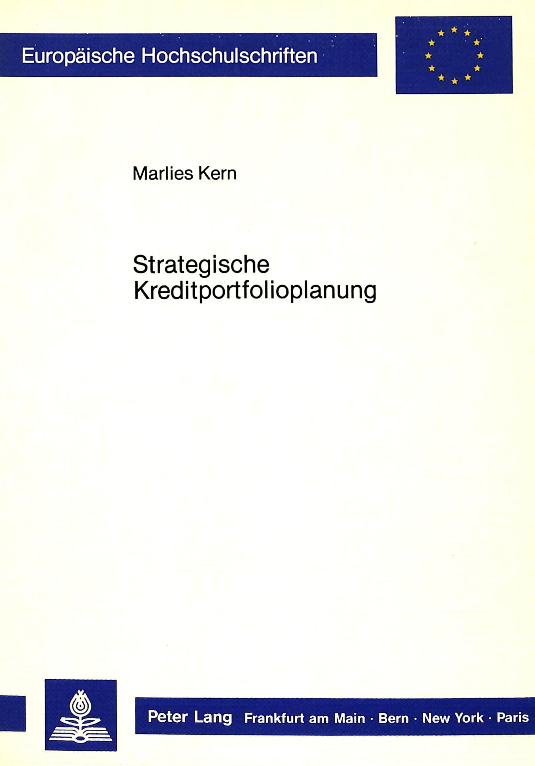 Strategische Kreditportfolioplanung Law