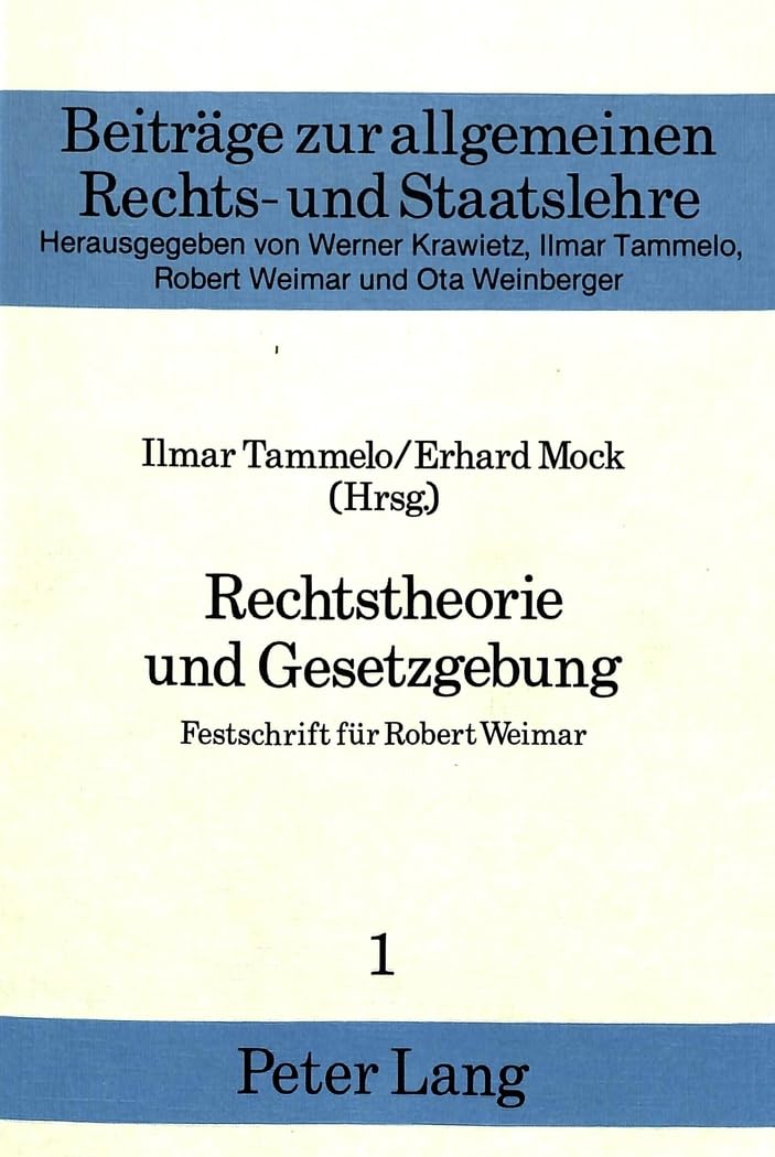 Rechtstheorie und Gesetzgebung Law