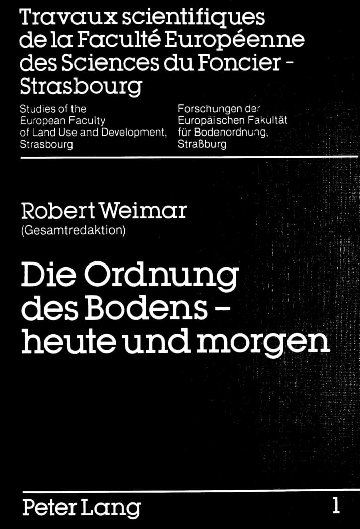 Die Ordnung des Bodens - heute und morgen Law