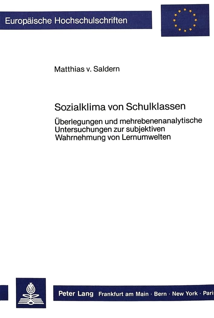 Sozialklima von Schulklassen book