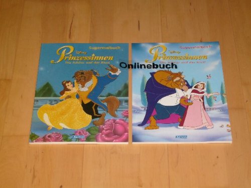 2 x Malbuch Disney Prinzessinnen - Die Schöne und das Biest Music