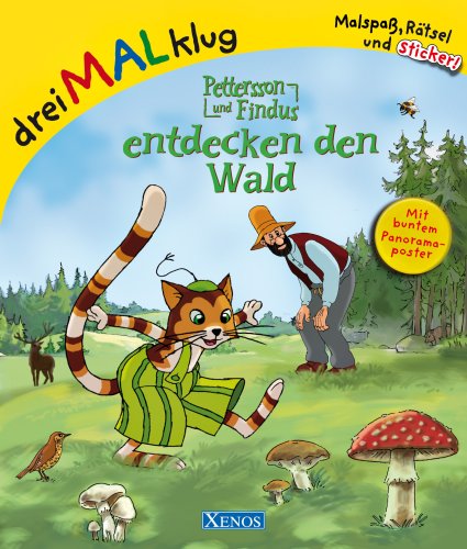 Pettersson und Findus entdecken den Wald: dreiMALklug - Malspaß, Rätsel und Sticker Children's books