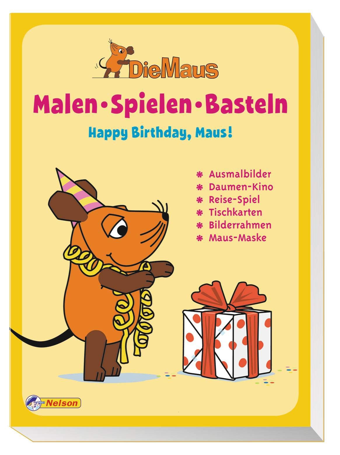 Die Maus - Malen, Spielen, Basteln: Happy Birthday, Maus!: Ausmalbilder, Daumenkino, Reise-Spiel, Tischkarten, Bilderrahmen, Maus-Maske Non-fiction
