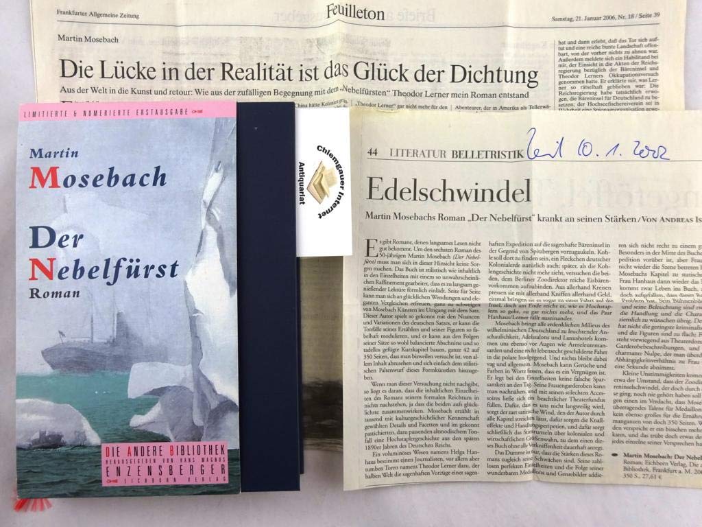 Der Nebelfürst. Die Andere Bibliothek Contemporary literature