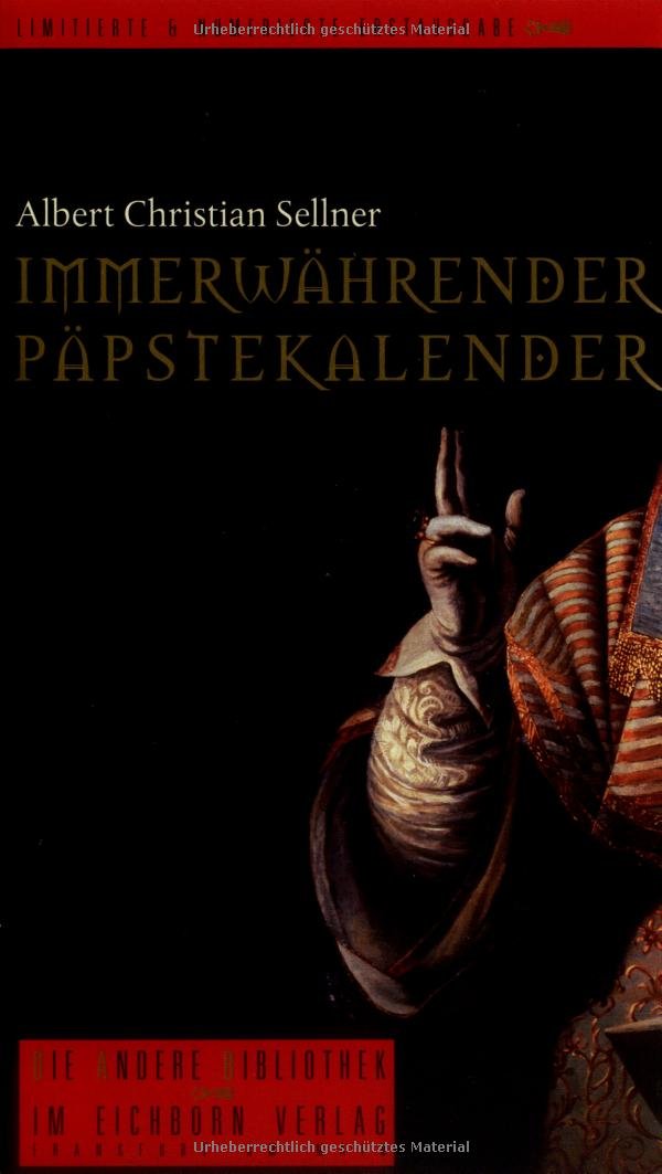 Immerwährender Päpstekalender Second-hand books on film, art and culture