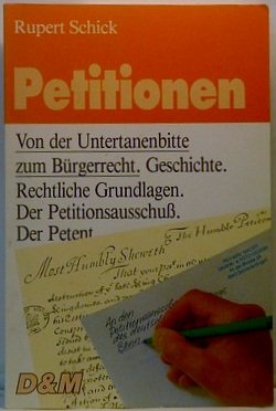Petitionen. Von der Untertanenbitte zum Bürgerrecht Law