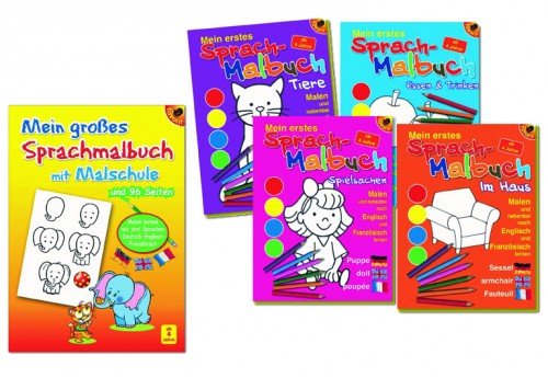Mein erstes Sprach-Malbuch: Im Haus - malen und nebenbei noch Englisch und Französisch lernen Non-fiction