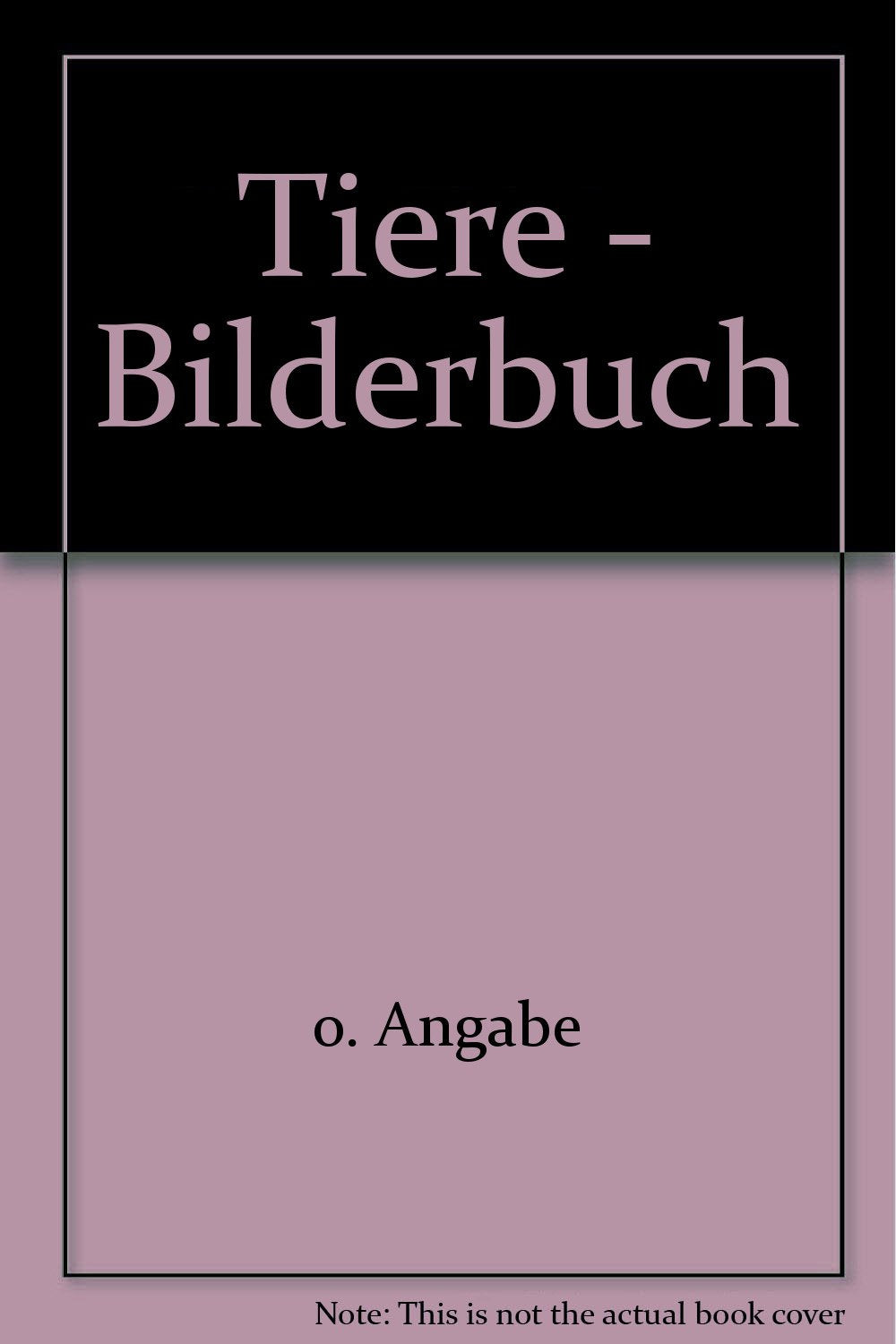 Tiere - Bilderbuch Books