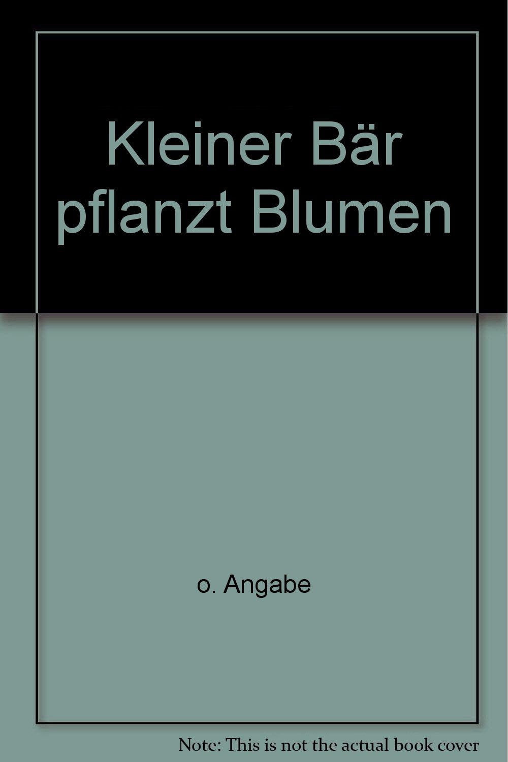 Kleiner Bär pflanzt Blumen Books