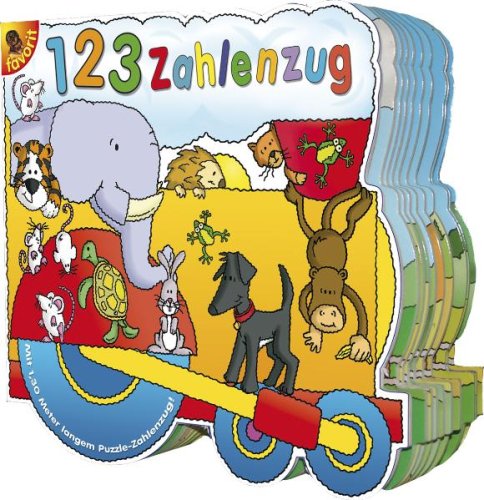 1 2 3 Zahlenzug: Mit 1,30 m langem Zahlenzug zum Herausnehmen Children's books