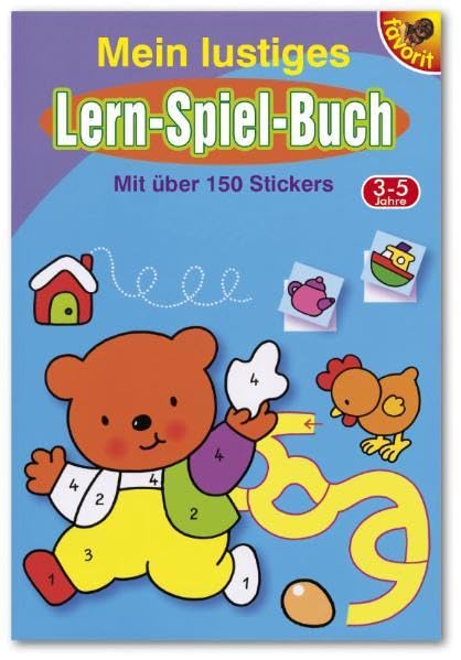 Mein lustiges Lern-Spiel-Buch: mit über 150 Stickern (3-5 Jahre) Non-fiction