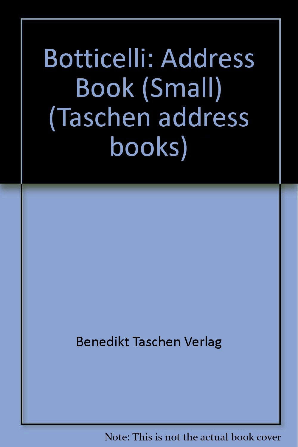 Carnet d'adresses Botticelli book