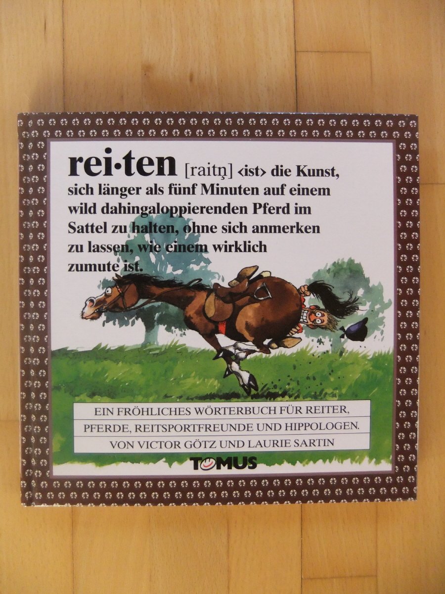 Reiten. Ein fröhliches Wörterbuch für Reiter, Pferde, Reitsportfreunde und Hippologen. Manga