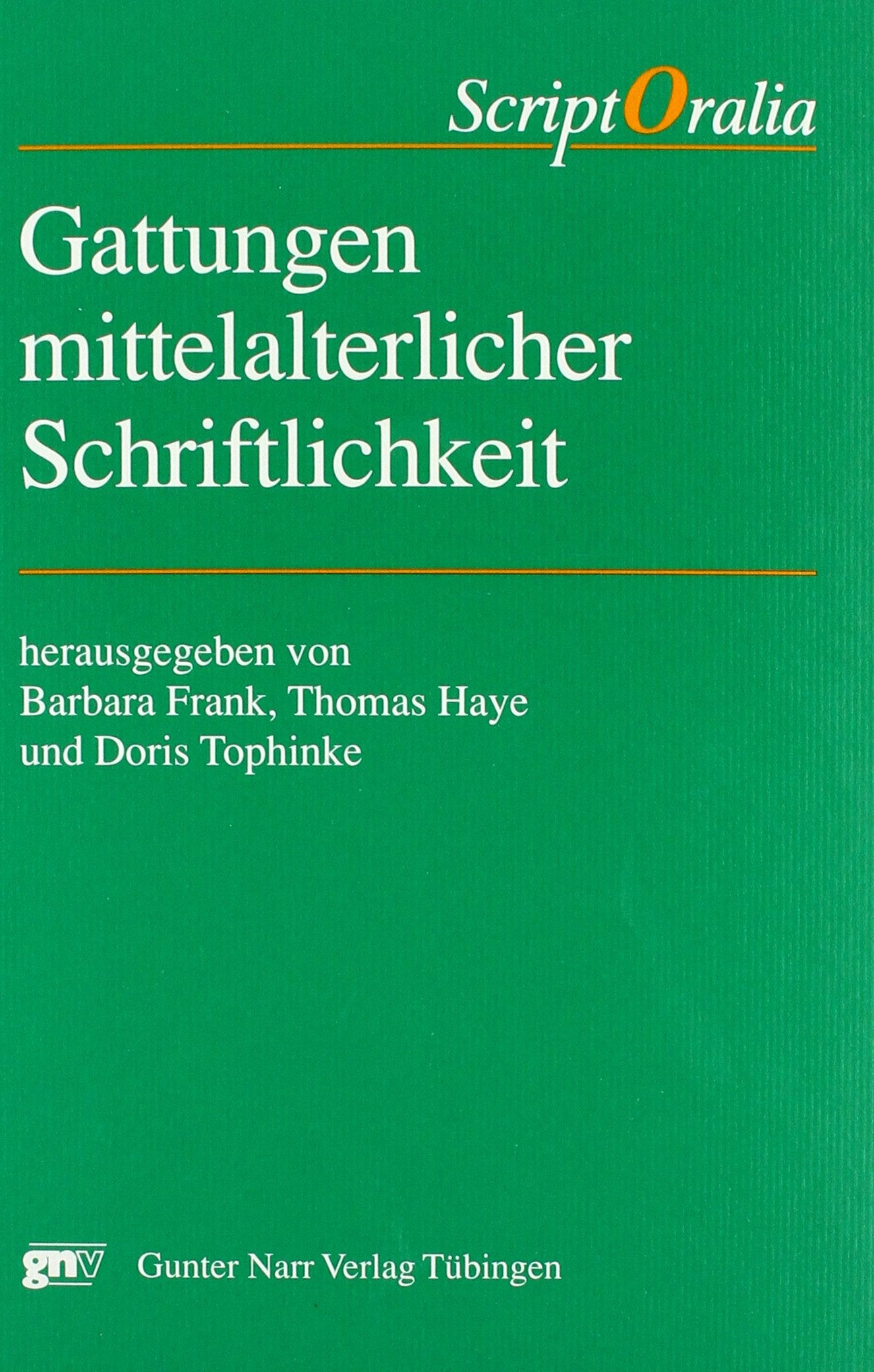 Gattungen mittelalterlicher Schriftlichkeit Books