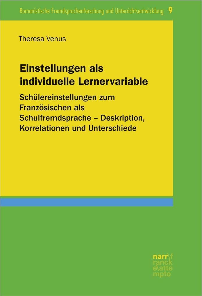 Einstellungen als individuelle Lernervariable Foreign Languages ​​& Dictionaries