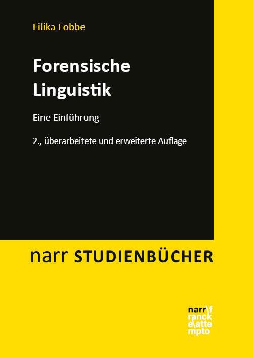 Forensische Linguistik: Eine Einführung (Narr Studienbücher) Medicine