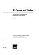 Kfz - Formeln und Tabellen: Formelsammlung Business, Finance & Career Books