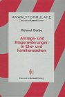 Antrags- und Klagerwiderungen in Ehe- und Familiensachen, m. CD-ROM Books