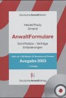 Anwalt Formulare. Schriftsätze. Verträge. Erläuterungen Law