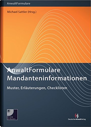 AnwaltFormulare Mandanteninformationen Law