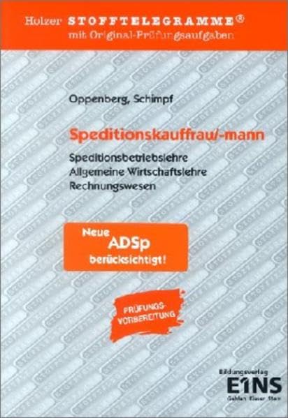 Stofftelegramme Speditionskauffrau/mann: Aufgabenband Study Guides