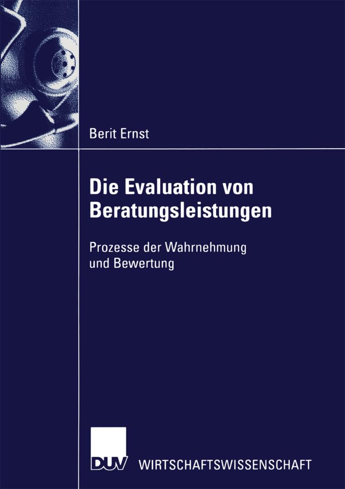Product Image: Die Evaluation von Beratungsleistungen
