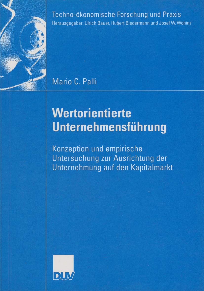 Wertorientierte Unternehmensführung Law