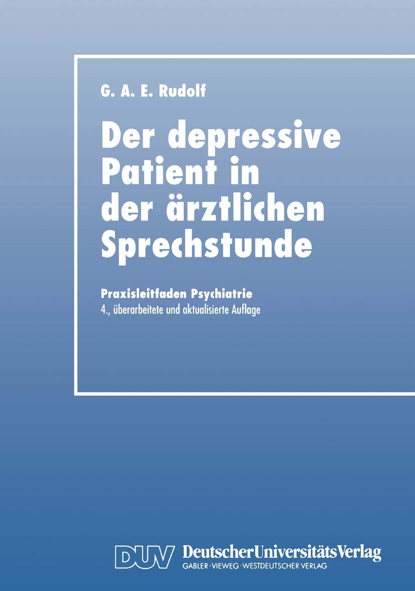 Der Depressive Patient in der Ärztlichen Sprechstunde Law