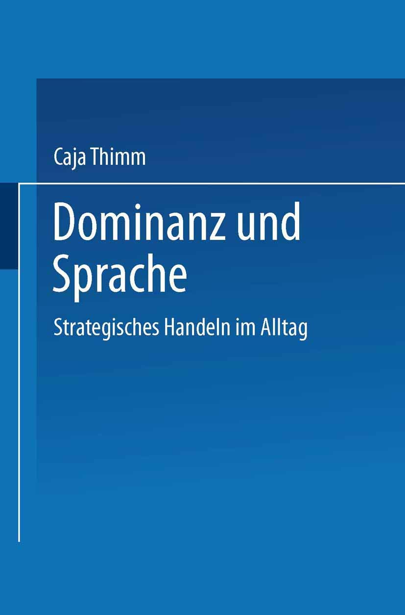 Product Image: Dominanz und Sprache
