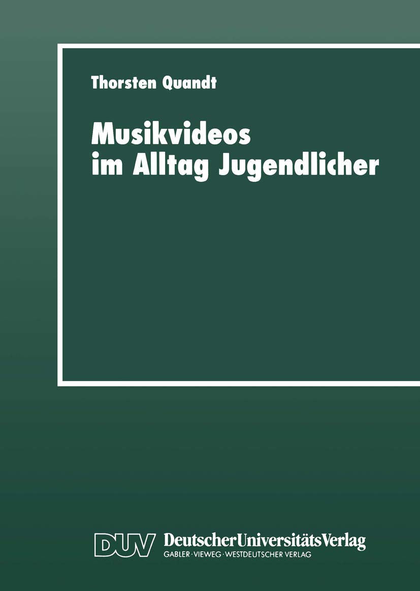 Musikvideos im Alltag Jugendlicher book