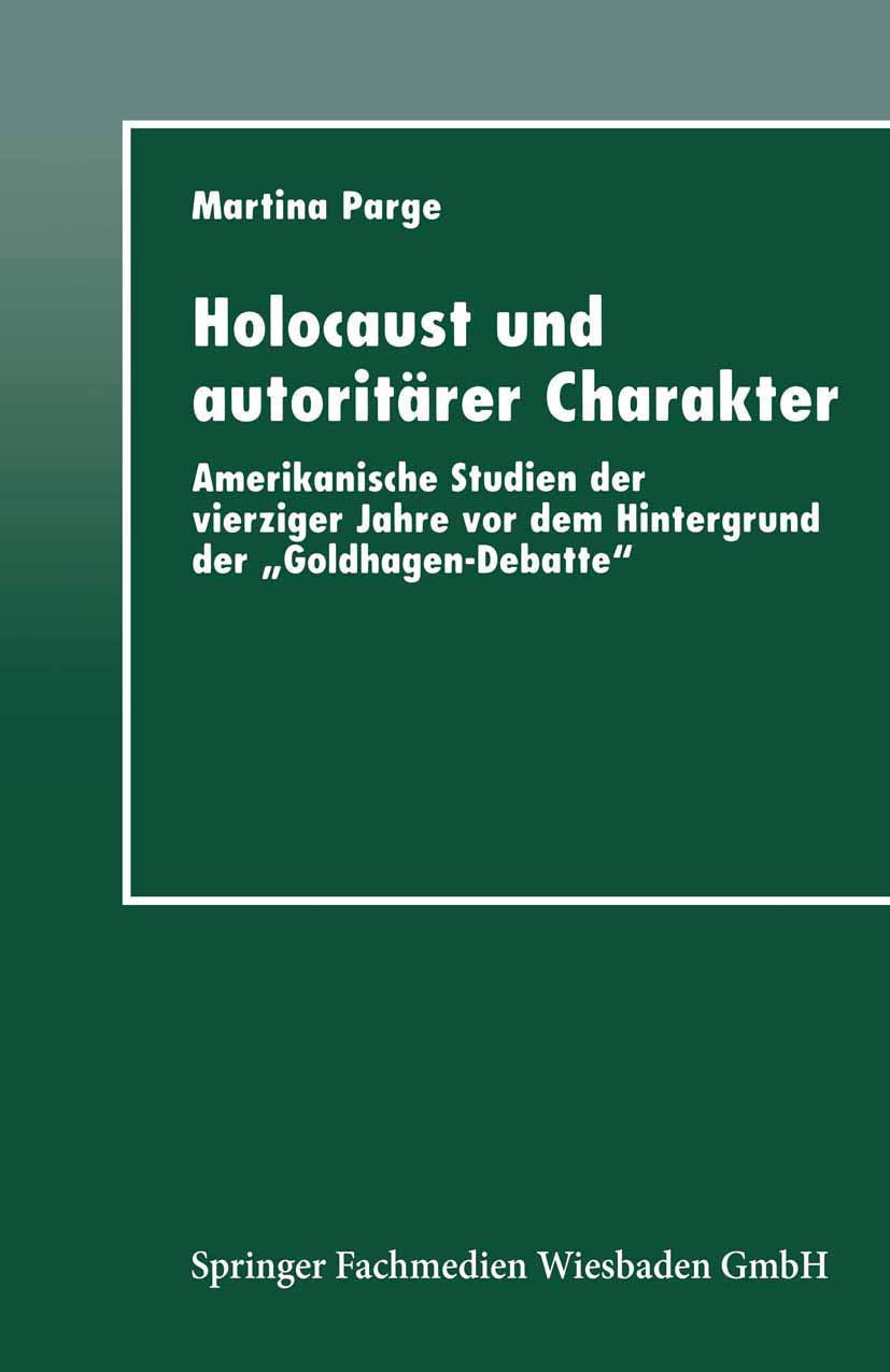 Holocaust und autoritärer Charakter Law