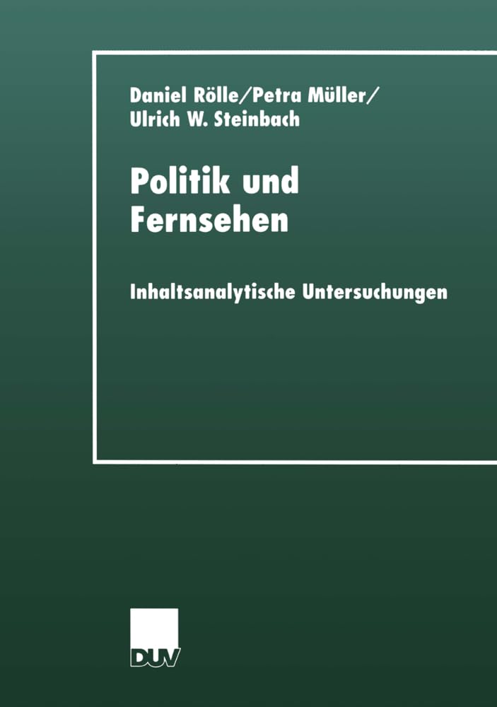 Politik und Fernsehen book