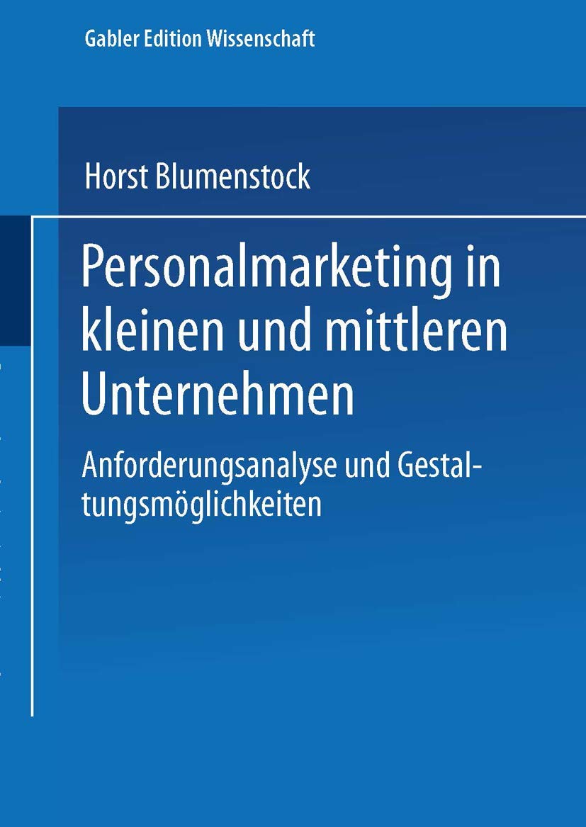 Personalmarketing in kleinen und mittleren Unternehmen book