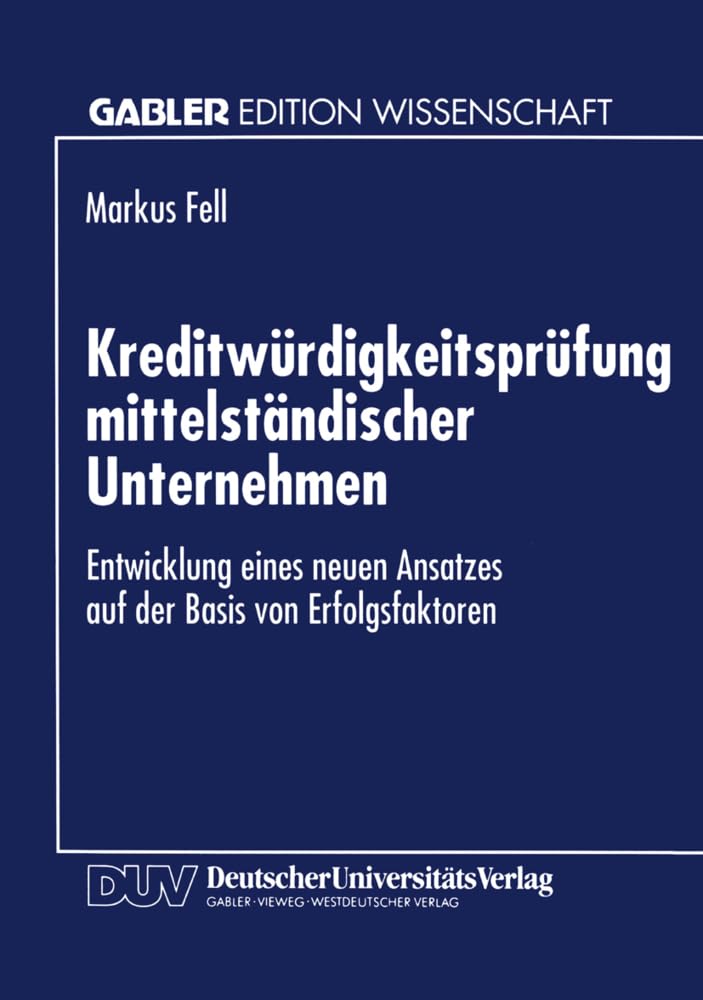 Kreditwürdigkeitsprüfung mittelständischer Unternehmen Law