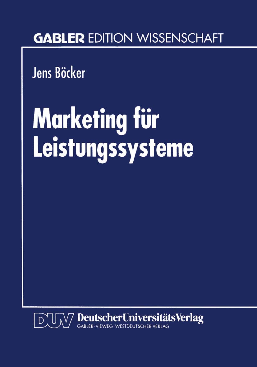 Marketing für Leistungssysteme (German Edition) Law