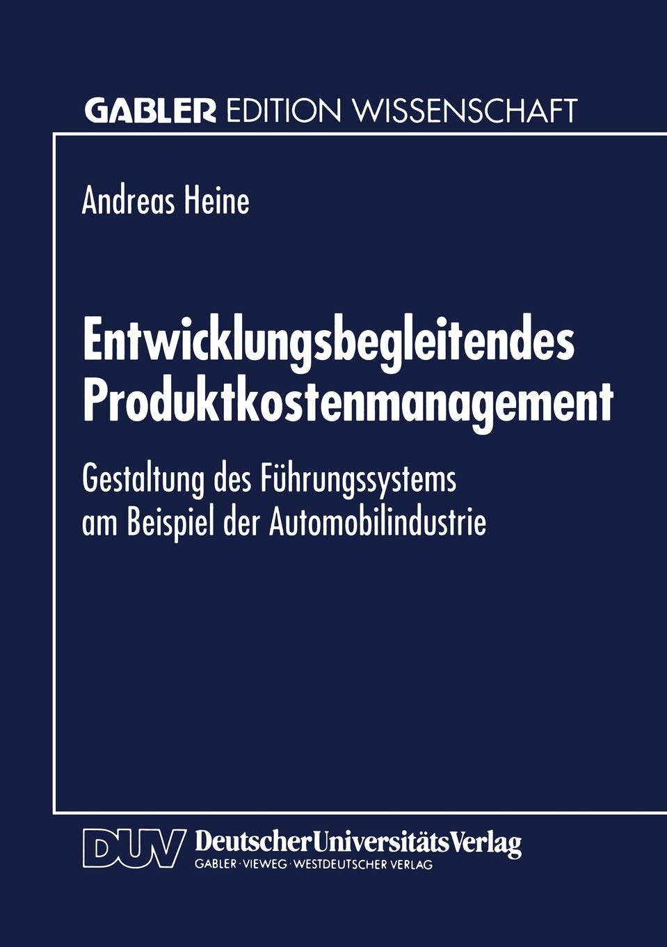 Entwicklungsbegleitendes Produktkostenmanagement Law
