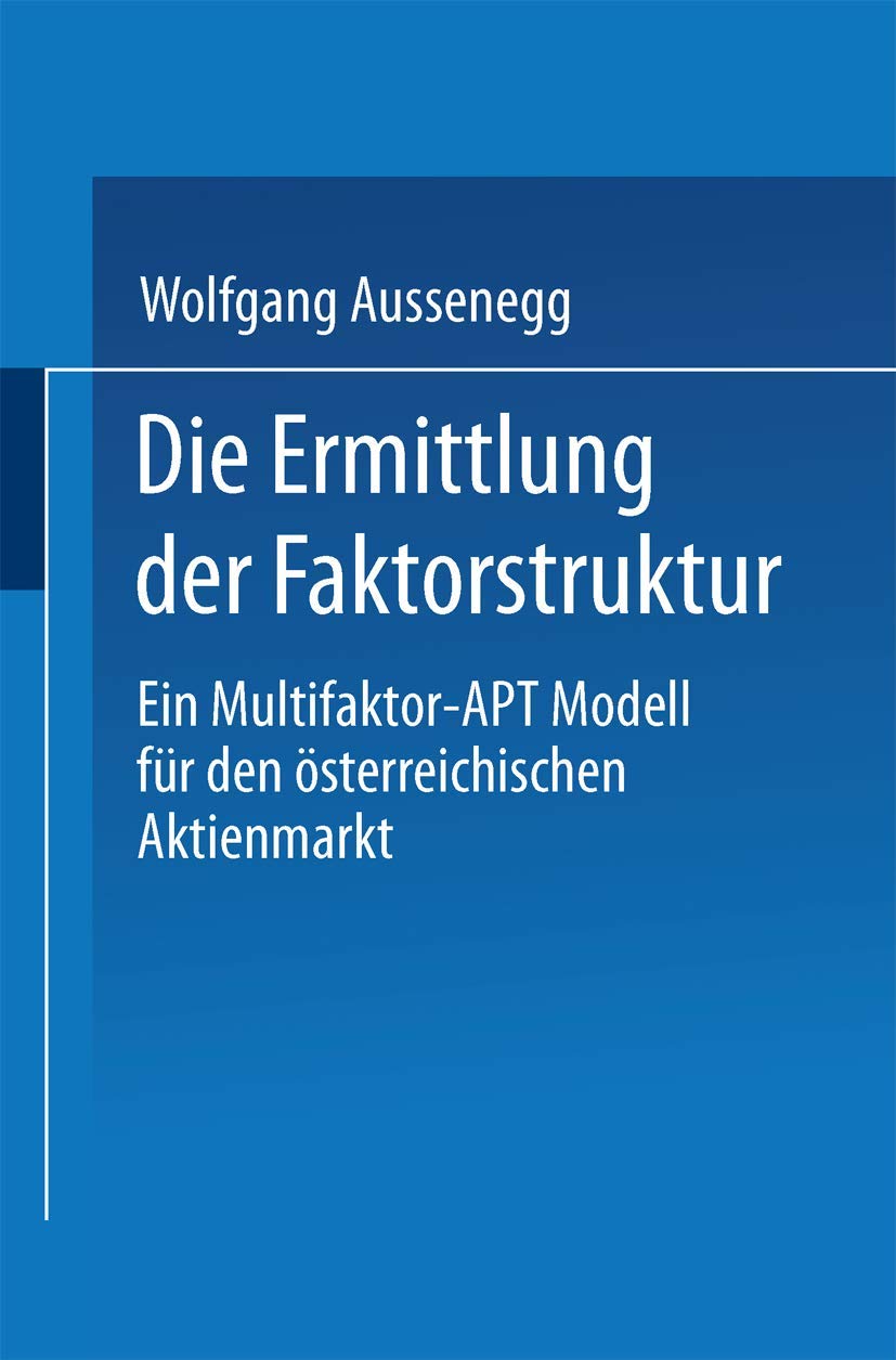 Die Ermittlung der Faktorstruktur Law
