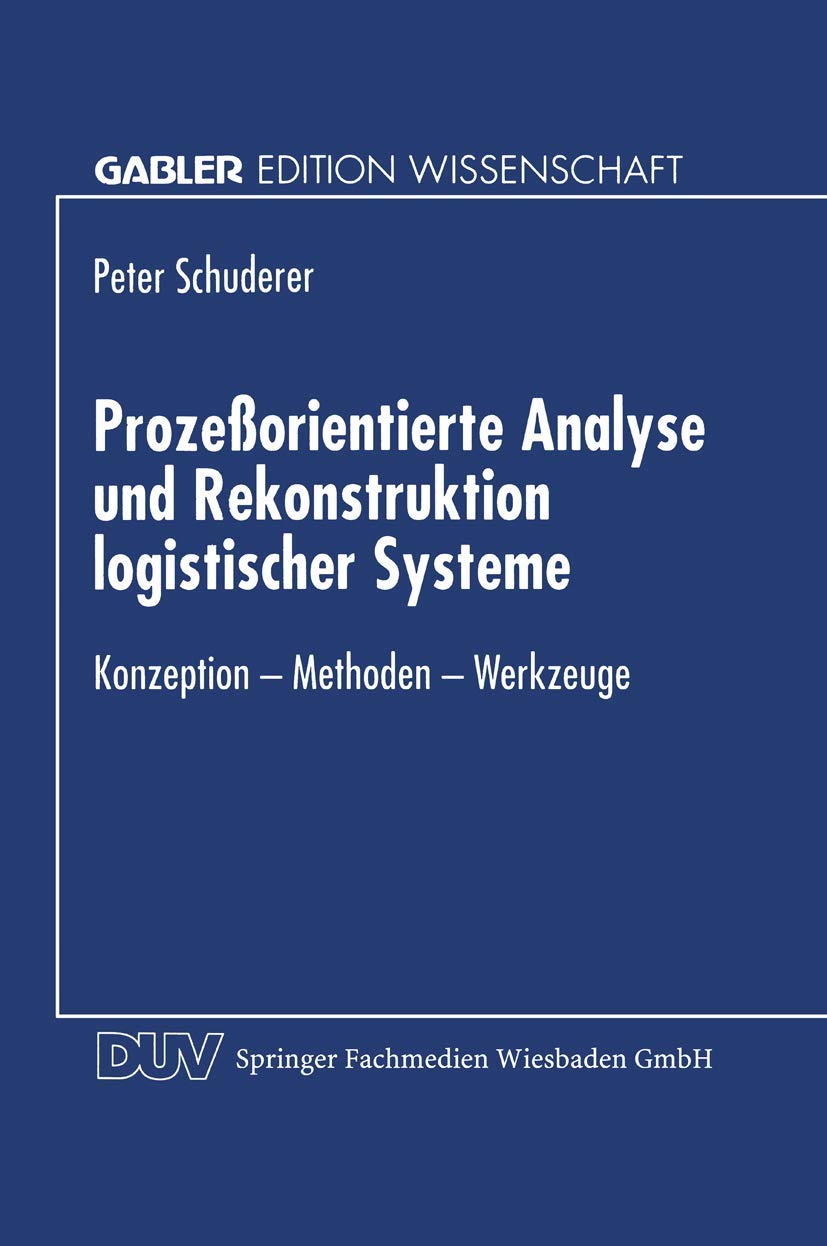Product Image: Prozeßorientierte Analyse und Rekonstruktion logistischer Systeme