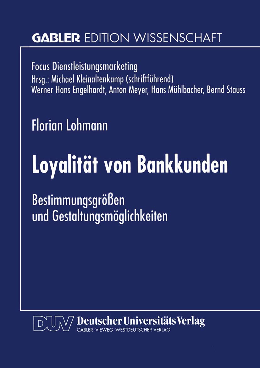 Loyalität von Bankkunden book