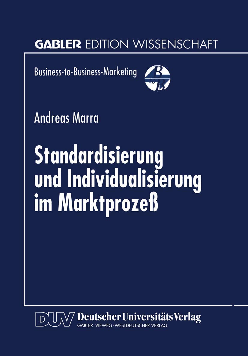 Standardisierung und Individualisierung im Marktprozeß Law
