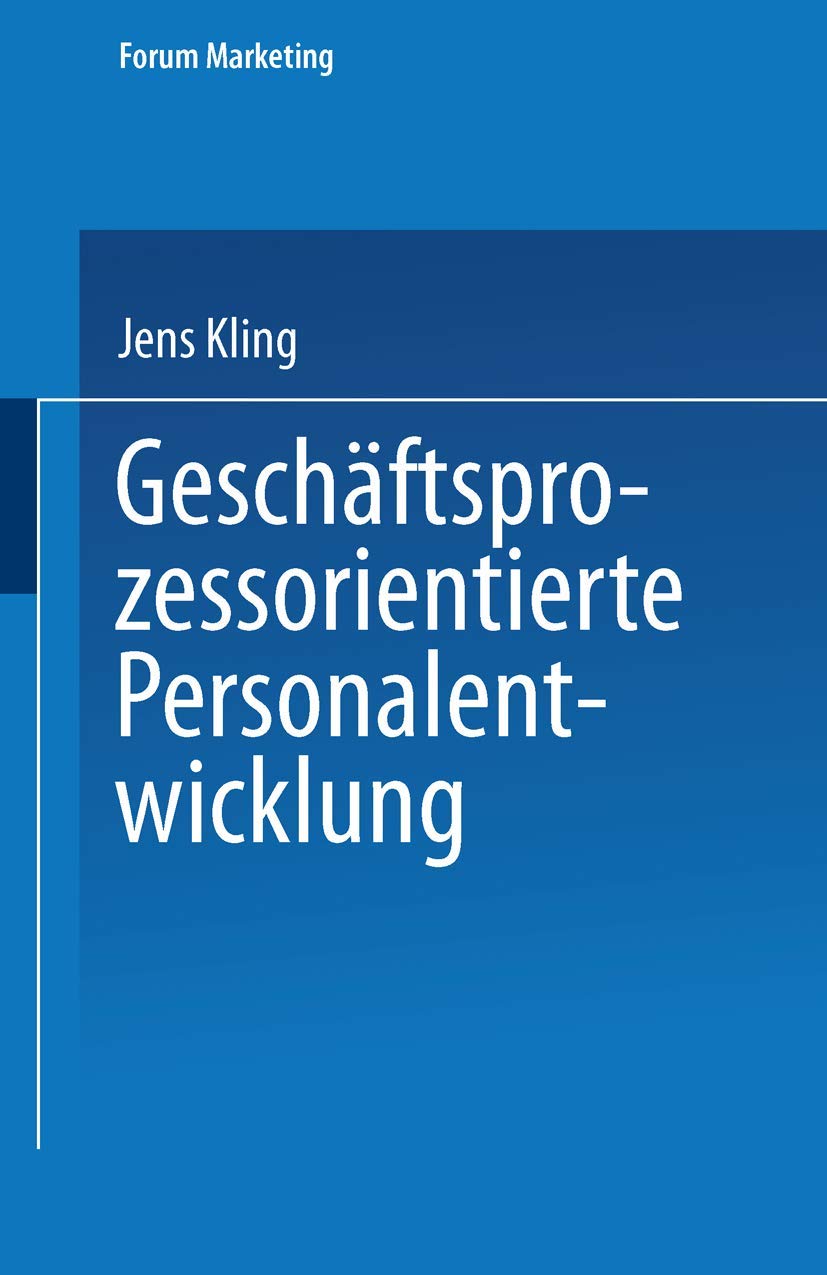 Geschäftsprozessorientierte Personalentwicklung book