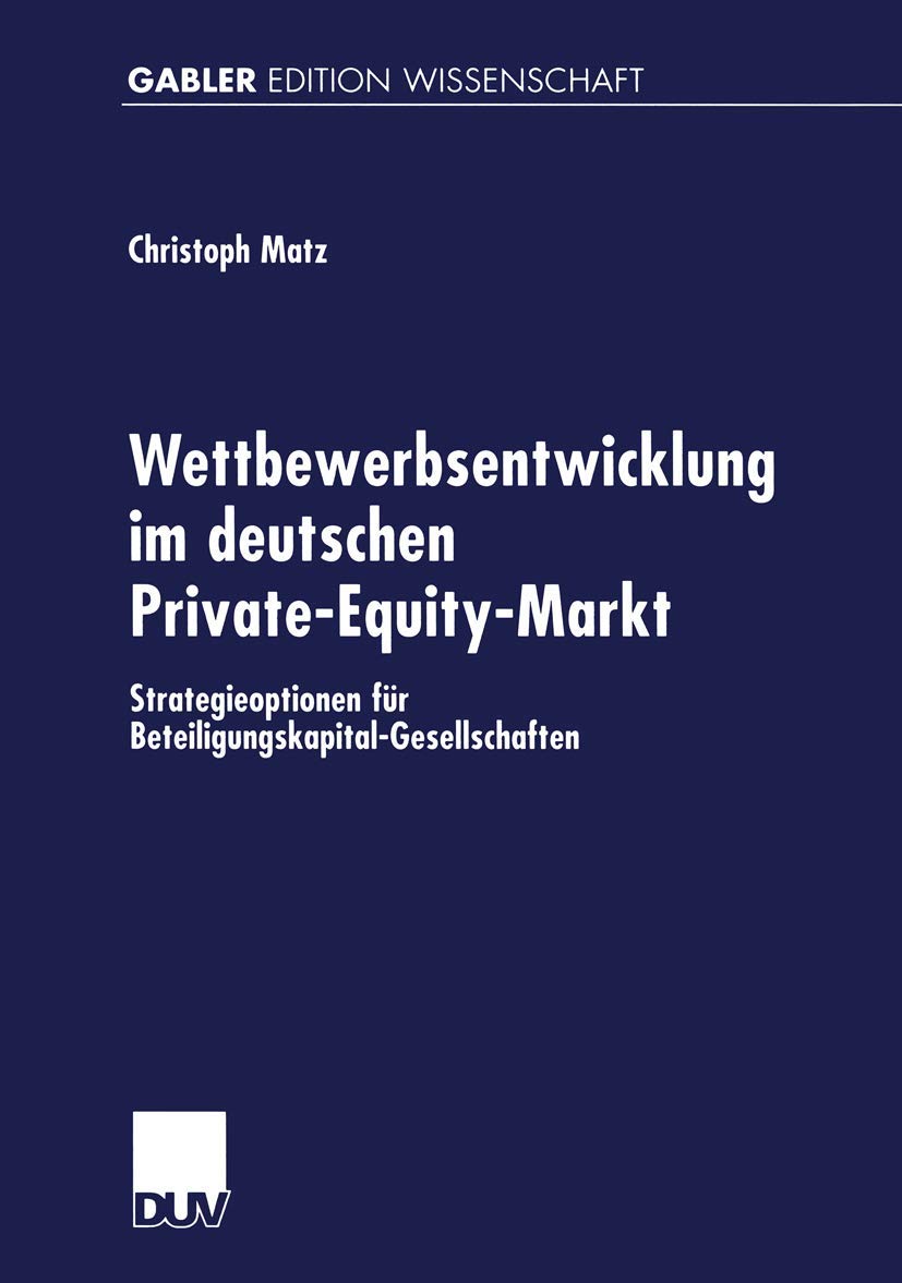 Wettbewerbsentwicklung im deutschen Private-Equity-Markt Law