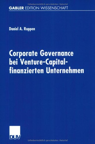 Corporate Governance bei Venture-Capital-finanzierten Unternehmen Law