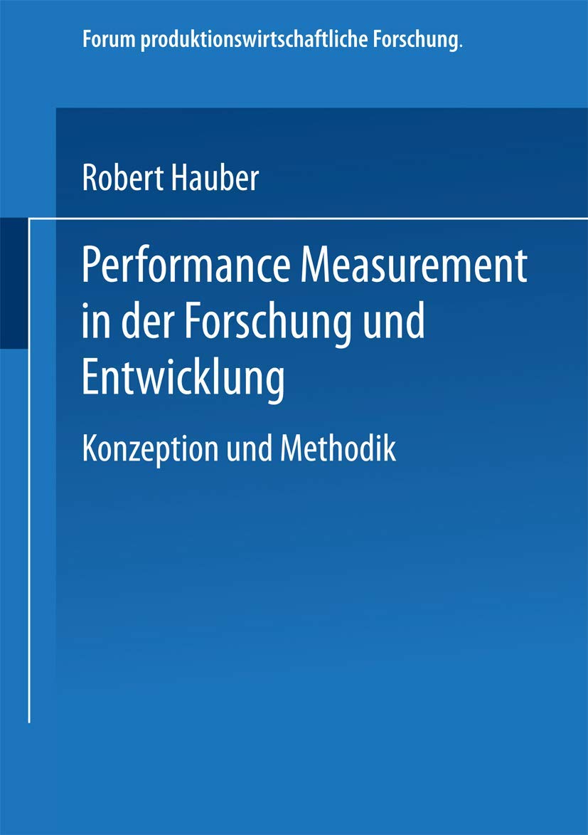 Performance Measurement in der Forschung und Entwicklung book